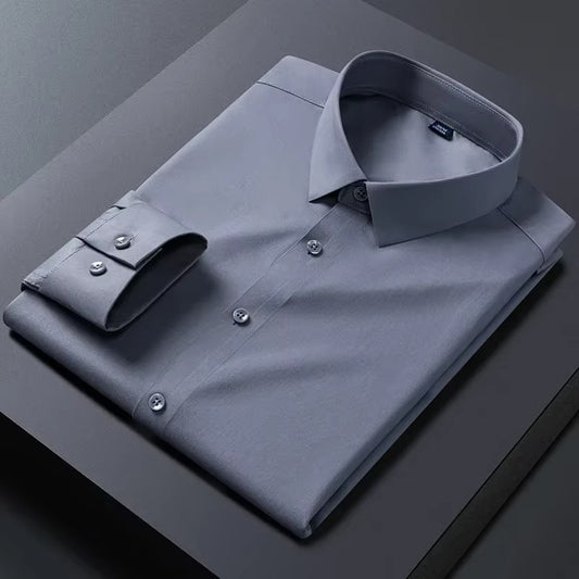 Men’s Grey Slim Fit Dress Shirt | Formal & Casual Wear
