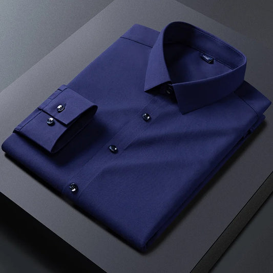 Men’s Navy Blue Fit Dress Shirt | Formal & Casual Wear