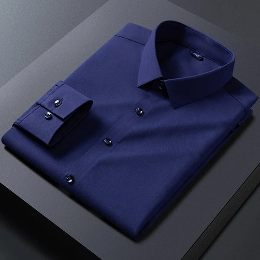 Men’s Navy Blue Fit Dress Shirt | Formal & Casual Wear