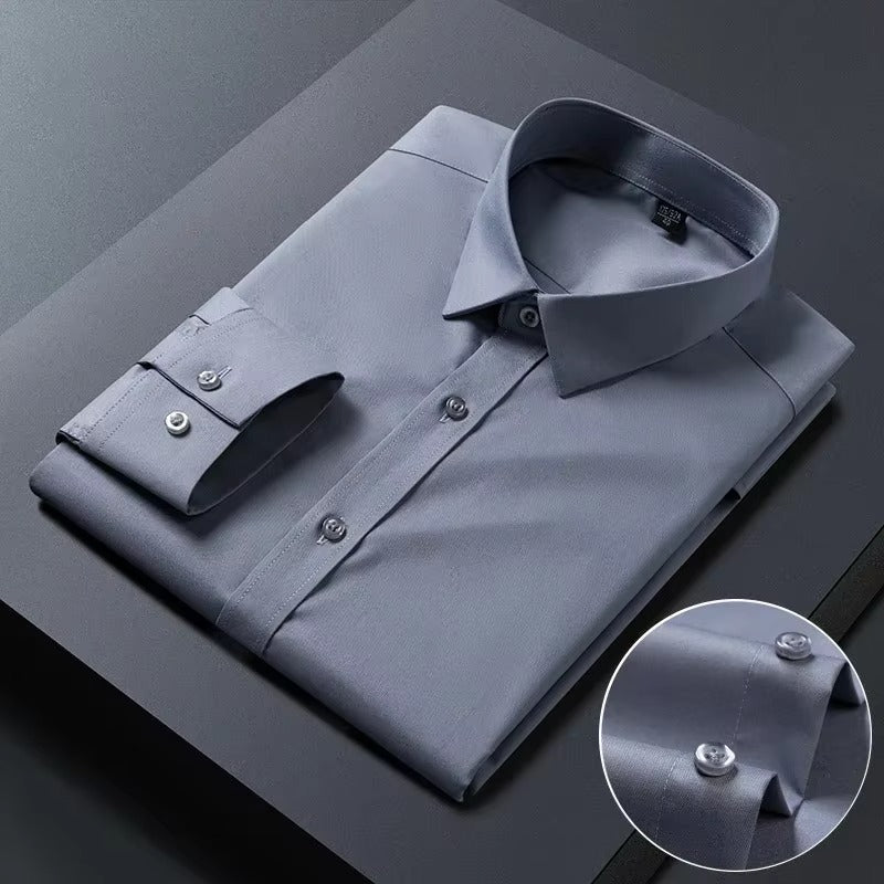 Men’s Grey Slim Fit Dress Shirt | Formal & Casual Wear