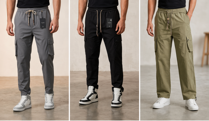 Men’s Cargo Trousers – Relaxed Fit with Utility Pockets