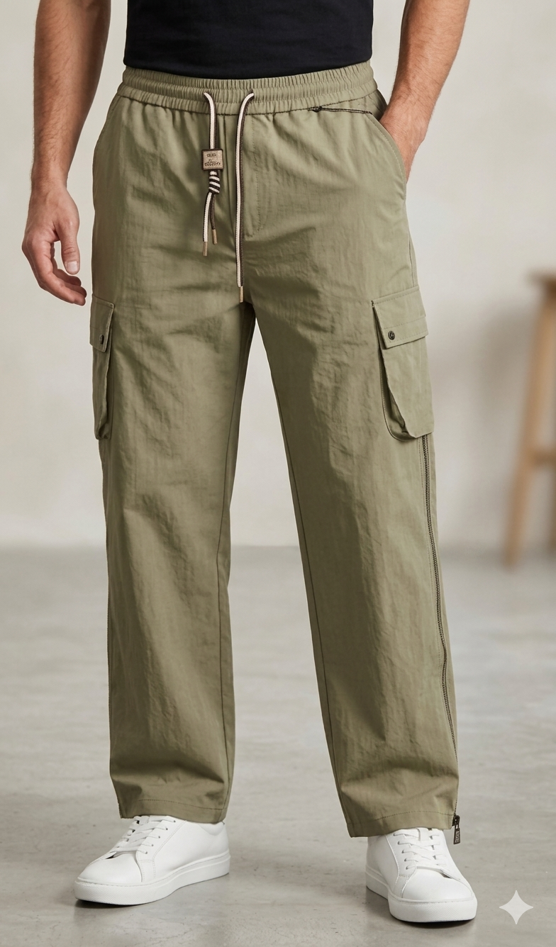 Men’s Cargo Trousers – Relaxed Fit with Utility Pockets