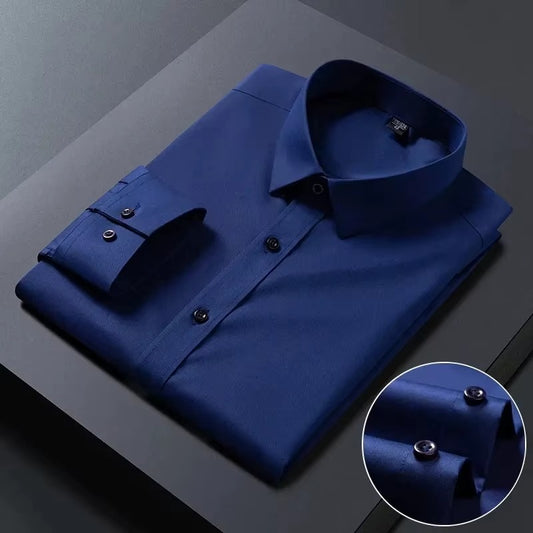 Men’s Navy Blue Fit Dress Shirt | Formal & Casual Wear