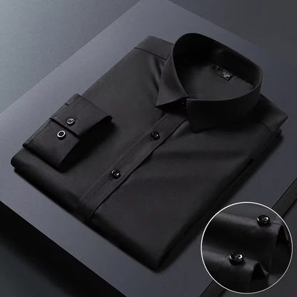Men’s Black Slim Fit Dress Shirt | Formal & Casual Wear
