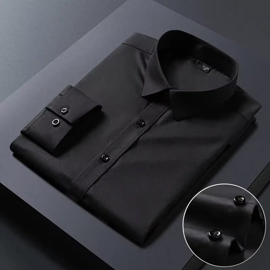 Men’s Black Slim Fit Dress Shirt | Formal & Casual Wear