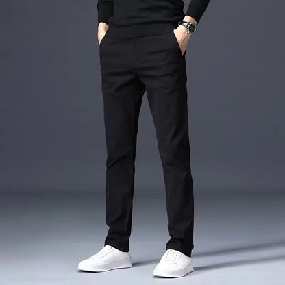 Men's Slim Fit Casual Black Chinos cotton Pants