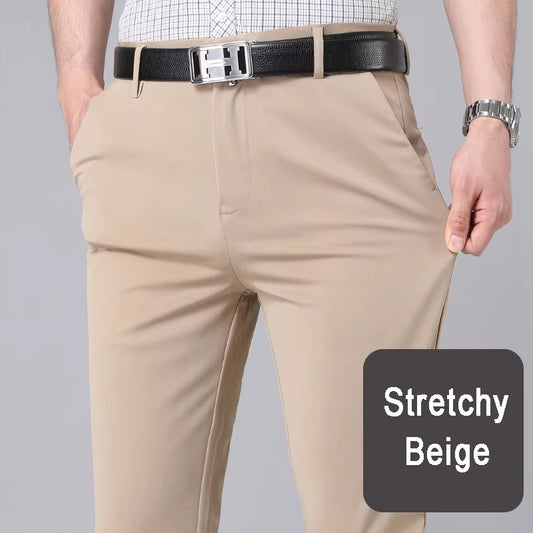 Men’s Classic Beige Dress Pant – Elegant & Versatile Style