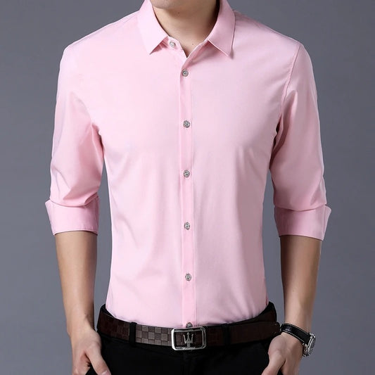 Men’s Pink Casual Shirt – Modern & Relaxed Style