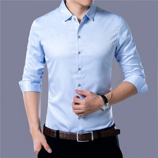Men’s Sky Blue Casual Shirt – Fresh Everyday Look