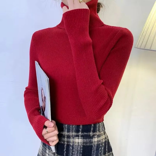 Women’s Turtle Neck Highneck  Maroon color– Elegant & Cozy Winter Wear